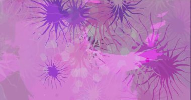 4K soyut formlarla koyu pembe video örneği döngüsü.