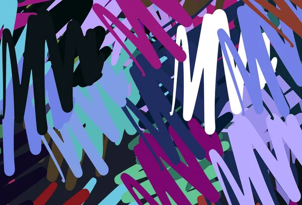 Vecteur Multicolore Foncé Avec Lignes Plates Lignes Sur Fond Abstrait — Image vectorielle