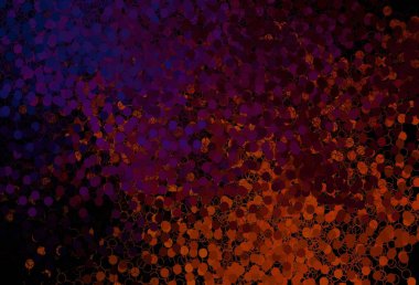 Koyu pembe, diskli sarı vektör dokusu. Doğa tarzında renkli baloncuklu soyut illüstrasyon. Fütürist reklamlar ve kitapçıklar için şablon.