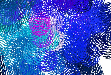 Açık mavi, kırmızı vektör arkaplanı ve ince çizgileri var. Soyut ve gradyan renkte renkli çizimler. Fikirlerin için bir örnek..