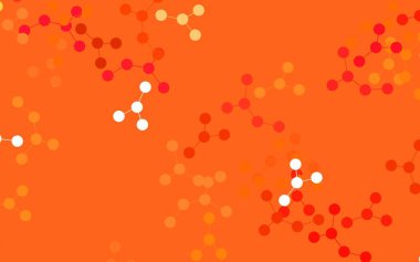 Yapay zeka formları olan açık kırmızı vektör arkaplan. Soyut şablondaki yapay zeka şekilleriyle parlayan illüstrasyon. Teklif verilerinin tanıtımı için akıllı tasarım.