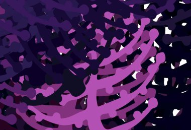 Rastgele şekilli koyu pembe vektör deseni. Modern tarzda değişen renkli kaotik formlar. Kartvizitiniz için modern tasarım.