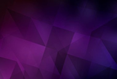 Koyu pembe vektör çokgen çizimi. Üçgenli renkli soyut çizimler. Pankartın için tamamen yeni bir şablon.