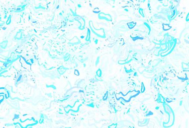 Memphis şekilli Light Multicolor vektör arkaplanı. Soyut tarzda rengarenk gradyan şekilleri olan bir resim. Web siteniz için basit tasarım.