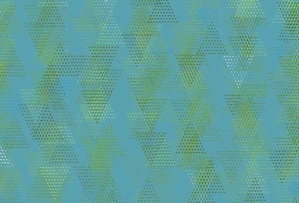 Vert Clair Fond Vectoriel Jaune Avec Triangles Cercles Illustration Abstraite — Image vectorielle