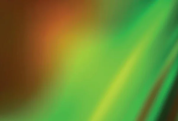 Hellgrüner Gelber Vektor Verschwimmt Helle Vorlage Eine Elegante Helle Illustration — Stockvektor
