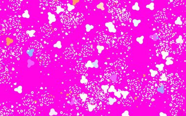 Açık mavi, soyut şekilli kırmızı vektör dokusu. Soyut tarzda rengarenk gradyan şekilleri olan bir resim. Web siteniz için basit tasarım.