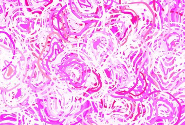 Açık Mor, Memphis şekilli pembe vektör arkaplan. Soyut tarzda rengarenk gradyan şekilleri olan bir resim. İşiniz için en iyi akıllı tasarım.