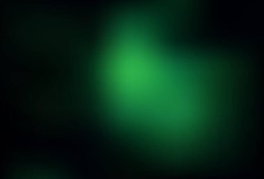 Koyu yeşil vektör, bulanık arkaplan. Gradyan tasarımlı, soyut, ışıltılı çizimler. Çalışmalarınız için akıllı tasarım.