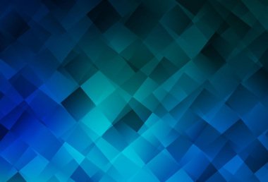 Lacivert, eşkenar dörtgenli yeşil vektör arkaplan. Dikdörtgenli soyut gradyan çizimi. Reklamlar için desen.