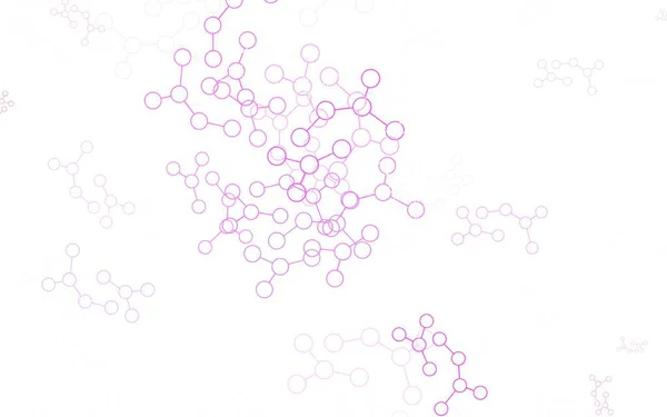 Lichtpaars Vectorpatroon Met Artificiële Intelligentie Netwerk Abstracte Illustratie Met Links — Stockvector