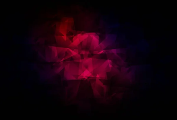 Rose Foncé Fond Mosaïque Triangle Vectoriel Rouge Illustration Abstraite Moderne — Image vectorielle
