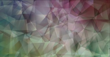 4K açık yeşil, kırmızı çokgen akış videosu.