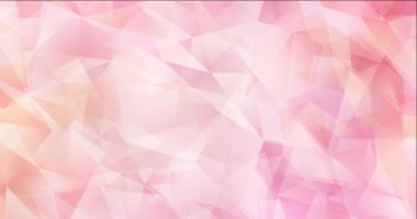 4K açık pembe, sarı çokgen video örneği.