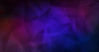 4K çokgen şekilli koyu mavi, kırmızı video döngüsü.