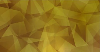 4K koyu sarı çokgen video görüntüsü döngüsü.
