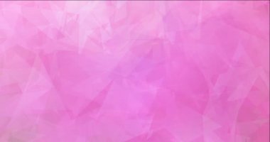 Açık pembe çokgen soyut animasyon 4K döngüsü.