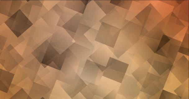 4Kループライトオレンジ抽象アニメーションとともにrhombus. — ストック動画