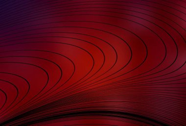 Eğri çizgileri olan koyu kırmızı vektör şablonu. Eğimli çizgileri olan zarif parlak bir illüstrasyon. İşiniz için en iyi tasarım.