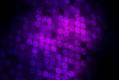 Kabarcıklı koyu mor vektör arkaplan. Doğa tarzında bulanık halkaları olan güzel renkli çizimler. Poster ve web siteleri için tasarım.