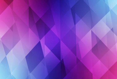 Koyu pembe, mavi vektör arka planı çokgen biçiminde. Soyut stil ve dikdörtgenlerle dekoratif tasarım. İş ilanları, broşürler, broşürler için desen