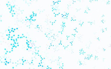 Yapay zeka verileriyle hafif BLUE vektör arkaplanı. Yapay zeka bağlantılarıyla basit bir şekilde renkli tasarım. Poster ve teknoloji sembolü.