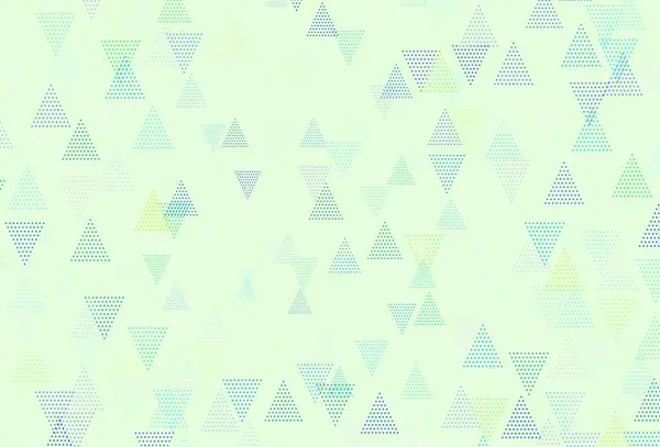 Світлий Багатобарвний Векторний Фон Полігональним Стилем Ілюстрація Набором Різнокольорових Трикутників — стоковий вектор