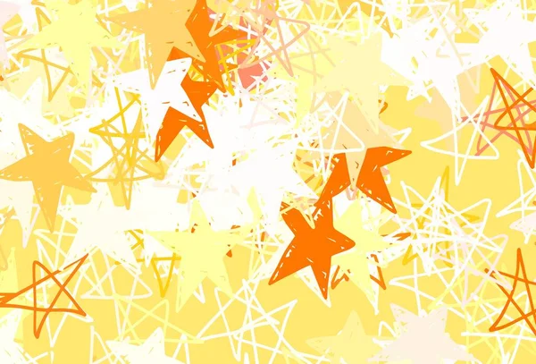 Modèle Vectoriel Rose Clair Vert Avec Étoiles Ciel Illustration Colorée — Image vectorielle