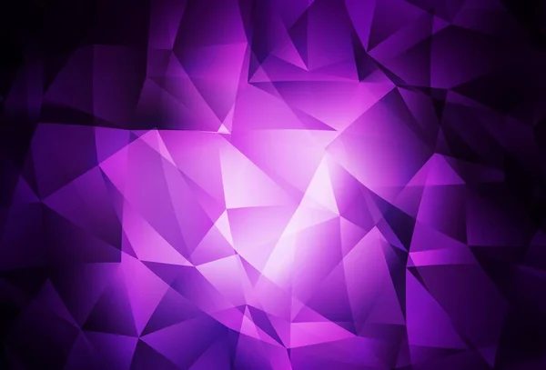 Dark Purple Vector Low Poly Background Colorful Illustration Polygonal Style — Stock Vector