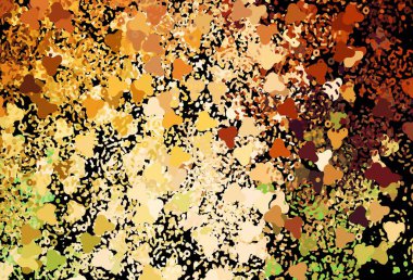 Koyu yeşil, soyut şekilli kırmızı vektör dokusu. Soyut gradyan şekilli basit renkli çizimler. Kartvizitiniz için modern tasarım.