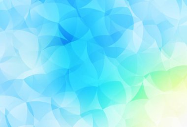 Açık mavi, Memphis şekilli yeşil vektör arkaplan. Rastgele şekillerle soyut tarzda dekoratif tasarım. İşiniz için en iyi akıllı tasarım.