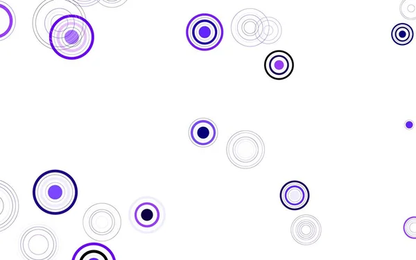 Світло Фіолетовий Векторний Фон Плямами Красива Кольорова Ілюстрація Розмитими Колами — стоковий вектор
