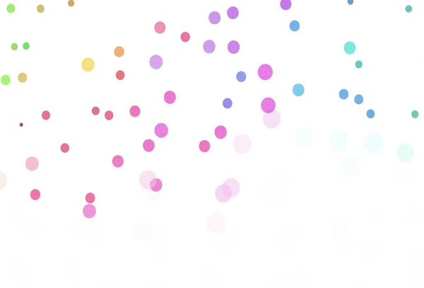 Fond Vectoriel Multicolore Clair Avec Beaux Flocons Neige Illustration Colorée — Image vectorielle