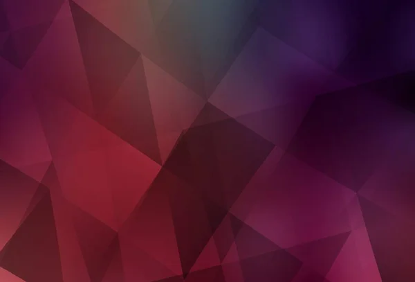 Rose Pâle Rouge Vecteur Abstrait Fond Polygonal Illustration Colorée Brillante — Image vectorielle