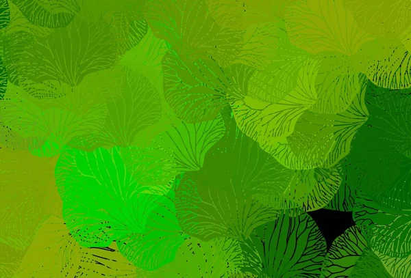 Texture Vectorielle Vert Clair Jaune Avec Des Formes Abstraites Illustration — Image vectorielle