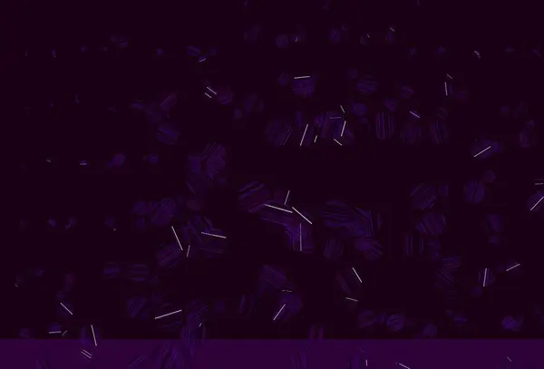 Luz Patrón Vectorial Púrpura Con Esferas Ilustración Abstracta Con Burbujas — Vector de stock