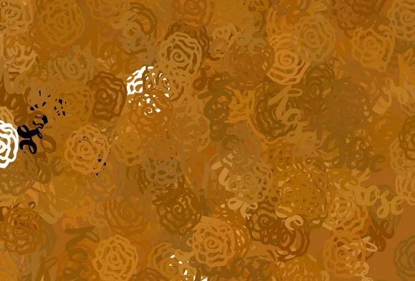 Světle Oranžové Vektorové Pozadí Memphisovými Tvary Ilustrace Barevnými Tvary Přechodu — Stockový vektor