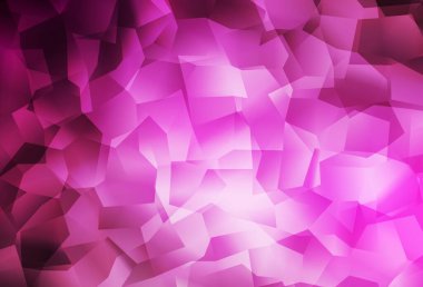 Açık pembe vektör soyut çokgen şablonu. Yarım ton şeklinde, üçgenli yaratıcı illüstrasyon. Bir markanın arkaplanı için desen.