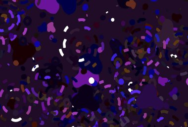 Açık pembe, kaotik şekilli kırmızı vektör şablonu. Renkli rastgele şekillerle modern soyut illüstrasyon. Web siteniz için basit tasarım.