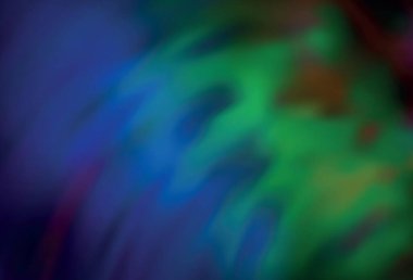 Koyu mavi, yeşil vektör bulanık parlak soyut şablon. Soyut ve gradyan renkte renkli çizimler. Bir cep telefonu için arka plan.