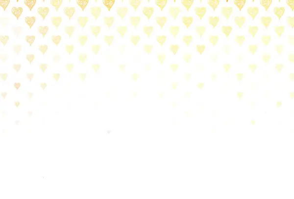 Светло Оранжевый Векторный Узор Цветными Сердцами Иллюстрация Изображением Градиентных Сердец — стоковый вектор