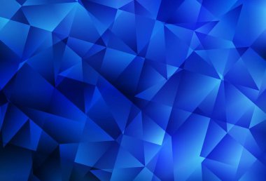 Açık mavi vektör eğimli üçgen desen. Üçgenli renkli soyut çizimler. Bir markanın arkaplanı için desen.