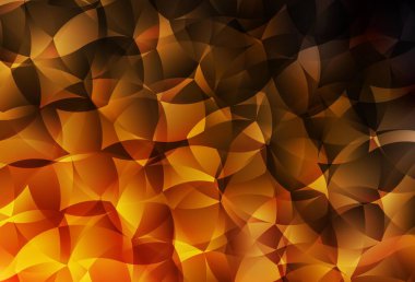 Koyu turuncu üçgen mozaik şablon. Çokgen şekilli bir örnek. Broşürünüz için yepyeni bir tasarım..