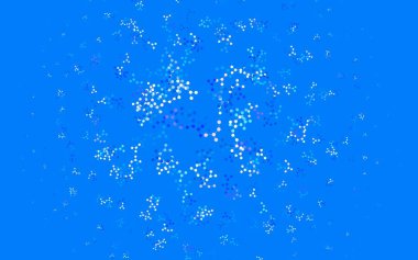 Açık mavi, sarı vektör arkaplan ve yapay zeka verileri. Yapay zekanın bağlantı ve noktalarıyla soyut illüstrasyon. Teklif verilerinin tanıtımı için akıllı tasarım.