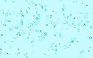 Açık pembe, benekli mavi vektör arkaplan. Soyut arka planda bulanık kabarcıklar ve renkli gradyan. Fütürist reklamlar ve kitapçıklar için şablon.