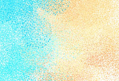 Açık mavi, benekli sarı vektör arka plan. Doğa tarzında renkli baloncuklu soyut illüstrasyon. Fütürist reklamlar ve kitapçıklar için şablon.