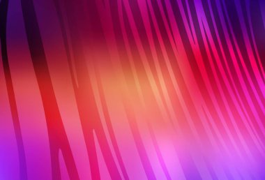 Açık Pembe, çizgileri olan sarı vektör arkaplan. Eğimli çizgileri olan zarif parlak bir illüstrasyon. Fikirlerin için bir örnek..