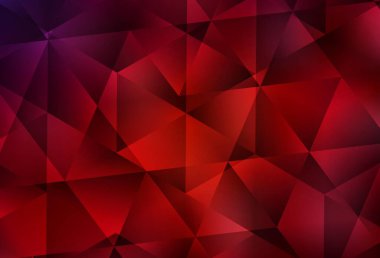 Koyu kırmızı vektör soyut çokgen desen. Üçgenli renkli soyut çizimler. Marka kitabınız için yeni şablon.
