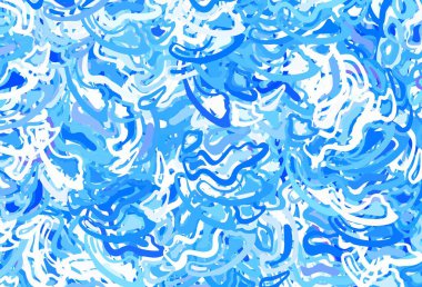 Soyut formlarla açık mor vektör dokusu. Rastgele şekillerle soyut tarzda dekoratif tasarım. Web siteniz için basit tasarım.