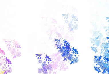 Açık pembe, soyut şekilli sarı vektör arkaplan. Soyut tarzda rengarenk gradyan şekilleri olan bir resim. Bir cep telefonu için arka plan.